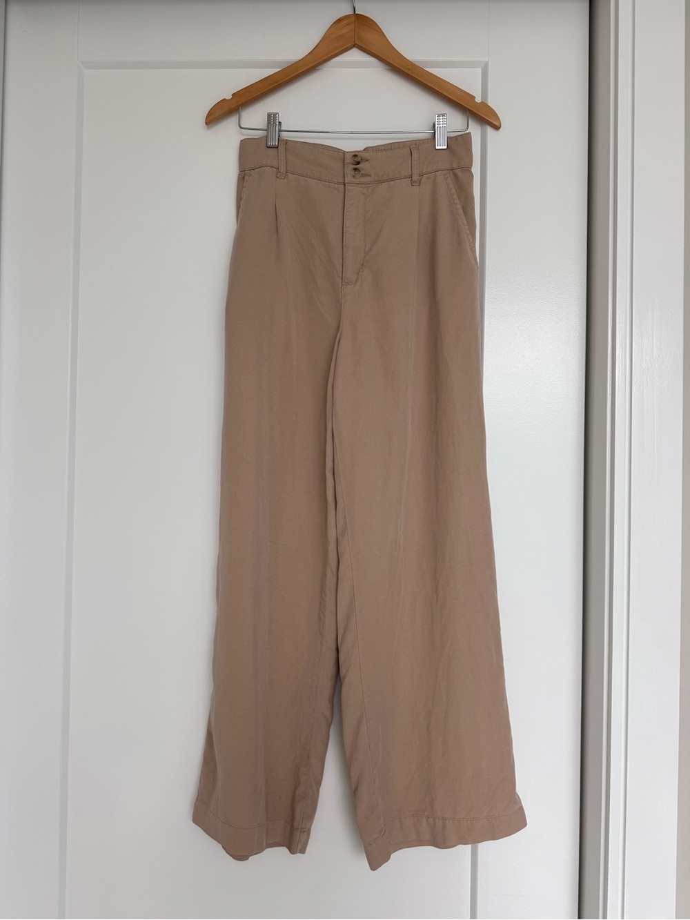 Gentle Fawn Wide-Leg light weight Pants in Beige